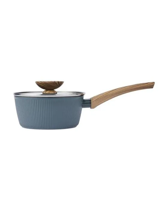 16cm Bois linéaire look Saucepan
