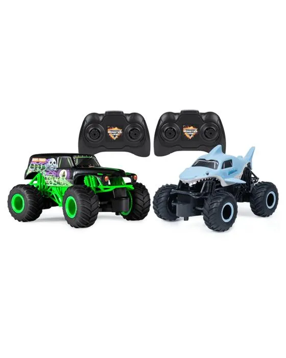 2 Pack Monster Jam RC 1:24 Grave Digger vs El Toro Loco Racing Rivals