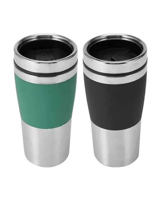 Tasses de voyage à double paroi de 450ml - assorties