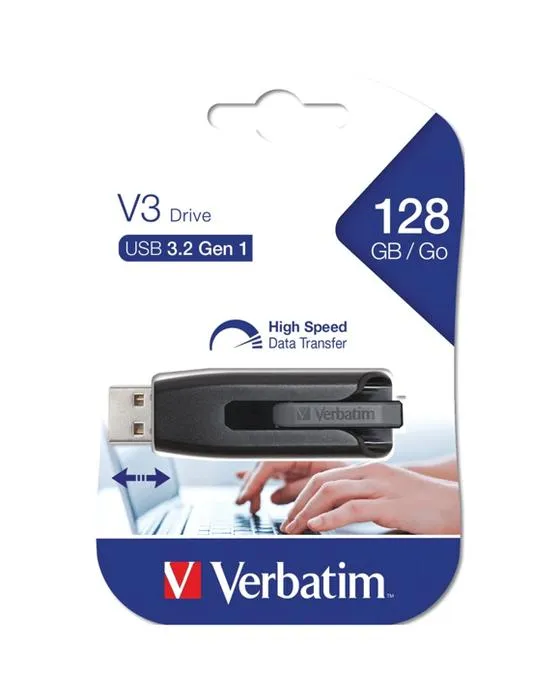128 Go Verbatim V3 clé USB - Noir