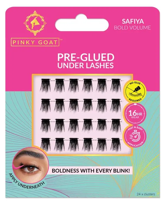 Paquet de chèvre rose 24 pré-glued sous les cils - Safiya
