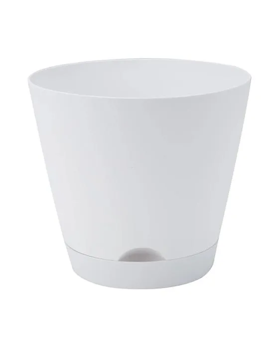 Pot en plastique de 18cm - blanc
