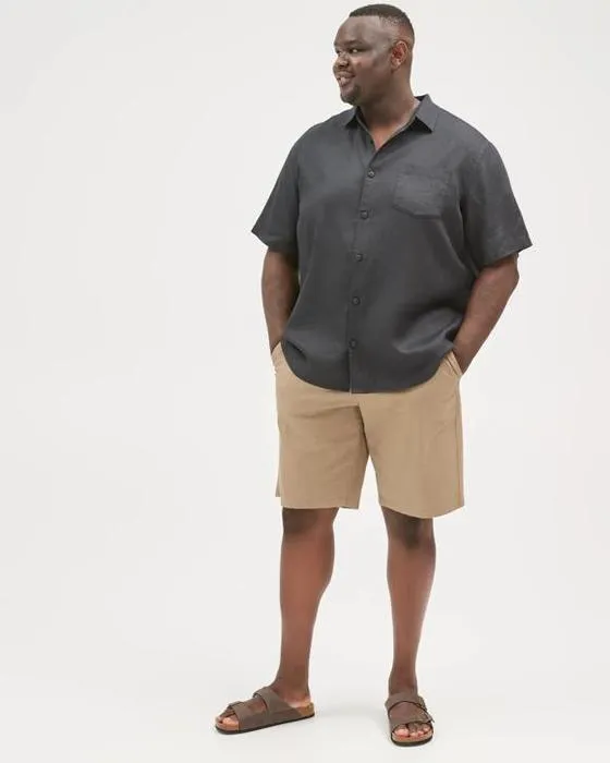 Cible Homme Plus Taille Linge de maison européenne Chemise manches courtes