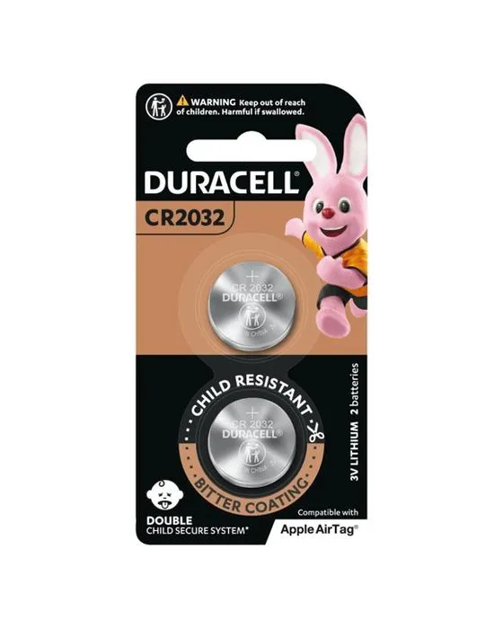 2 Pack Duracell Spécialité 2032 Batteries au lithium