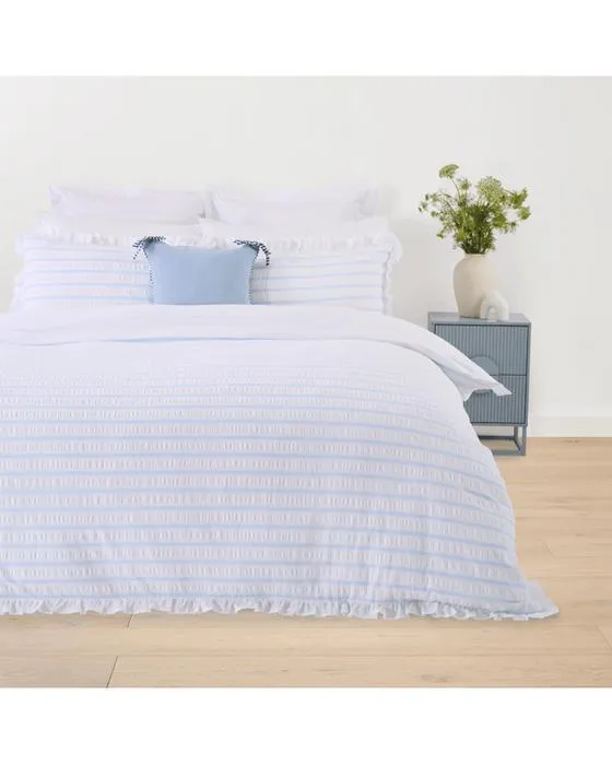 Cali Stripe Couverture de matelas en coton - lit double