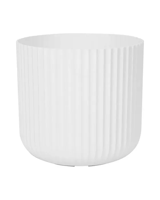Pot en plastique linéaire de 30cm - blanc