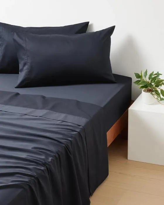 2 Pack 500 fils Count Cotton Étuis standard - Anthracite