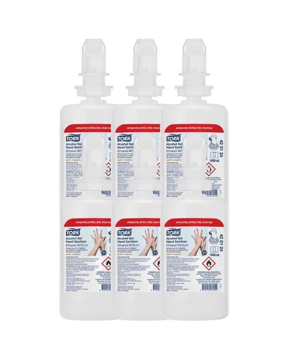 Recharge de cartouche S4 pour le gel d'alcool de Tork 1L 6 Pack