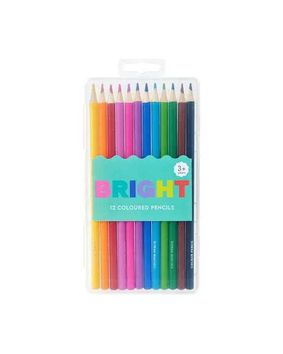 12 Paquet de crayons colorés brillants