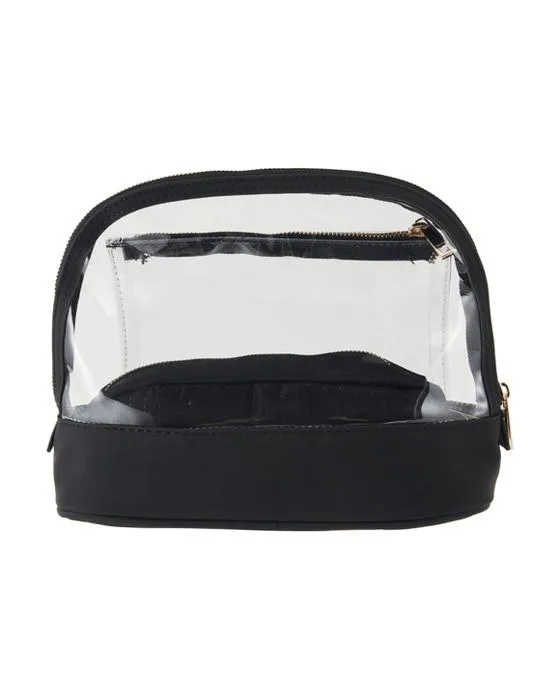 Ensemble de sacs de maquillage 3 pièces OXX Cosmetics - Noir