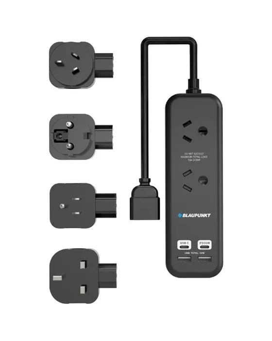 Kit d'adaptateur de voyage universel PD30W Blaupunkt noir