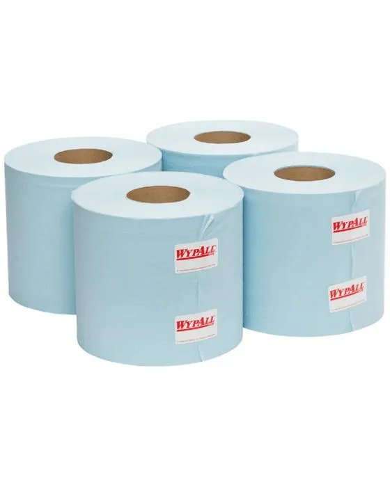 Wypall L10 Éperceuse de rouleaux d'alimentation centrale Bleu 790 Feuilles 4 Pack