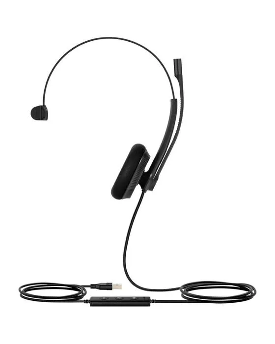 Yealink UH34 Lite Mono Corded Sur-oreille Headset Noir