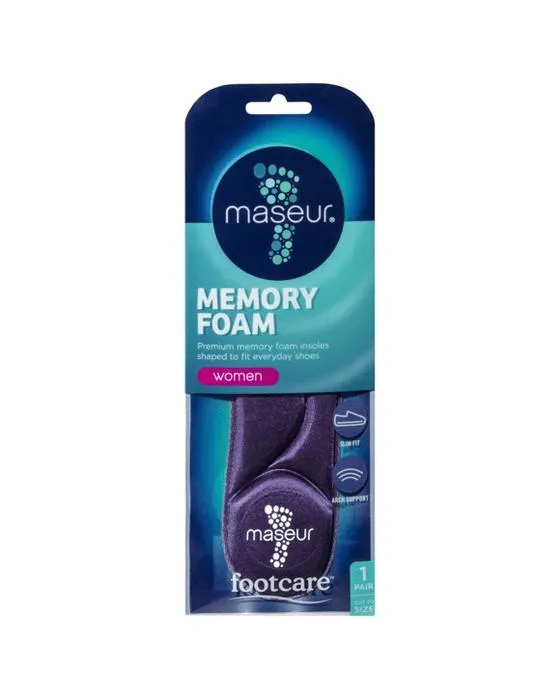 Semelles de mousse mémoire Maseur pour soins de pieds