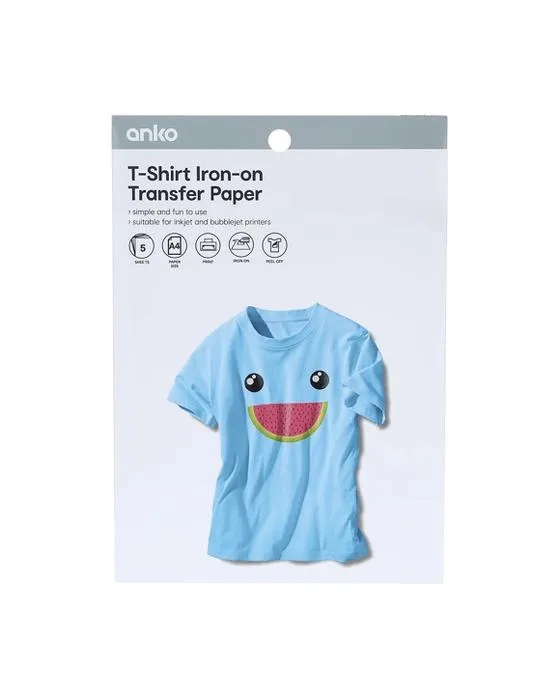 T-shirt léger Papier de transfert