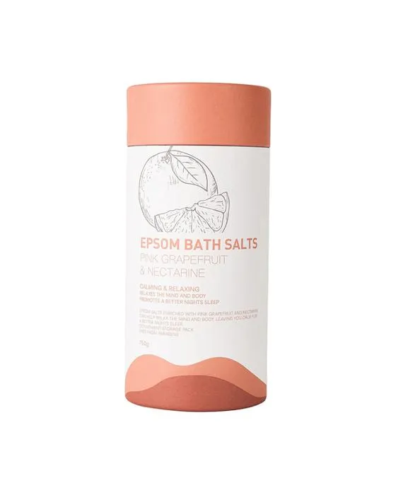 Sels de bain Epsom 750g - Pamplemousse rose et nectarine