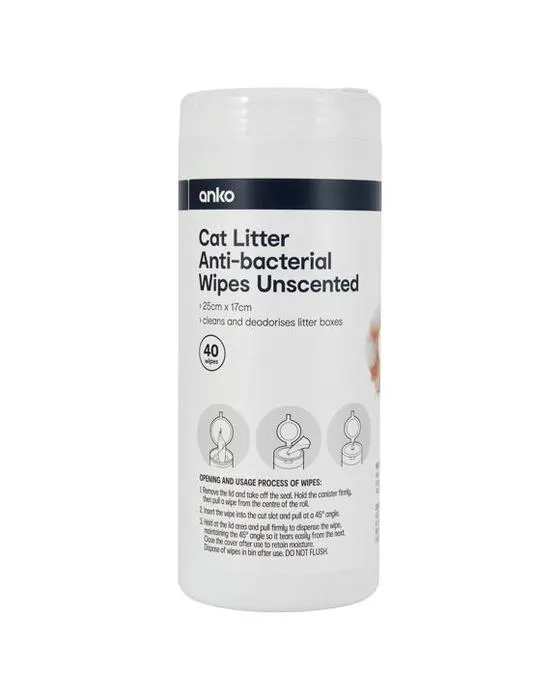 Wipes antibactériennes à l'origine de 40 morceaux de chat