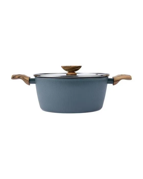 24cm Bois linéaire look Casserole