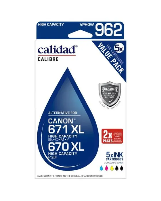 Calidad Cartouche d'encre Canon 670/671XL 5 Pack