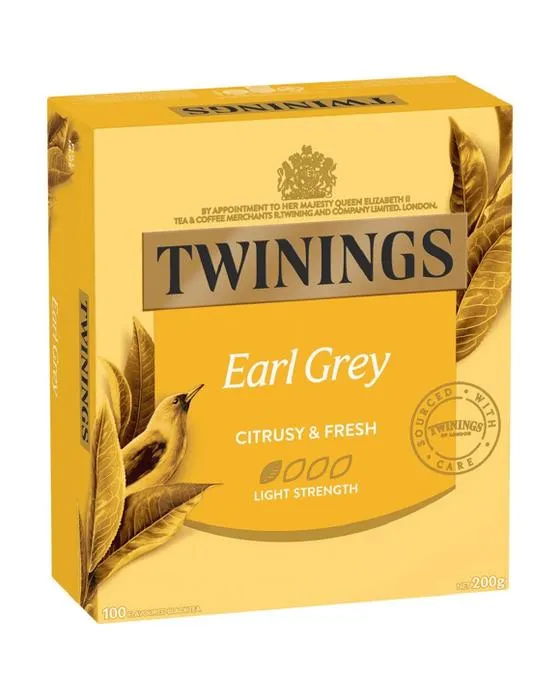 Twinings Earl Grey Tea Bags 100 Pack