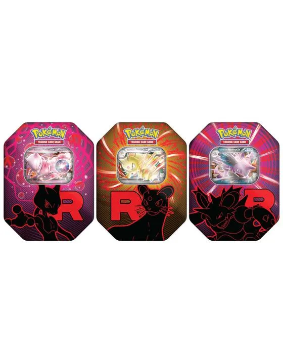 Jeu de cartes de trading de Pokemon: Team Rocket Tin - Assortiment