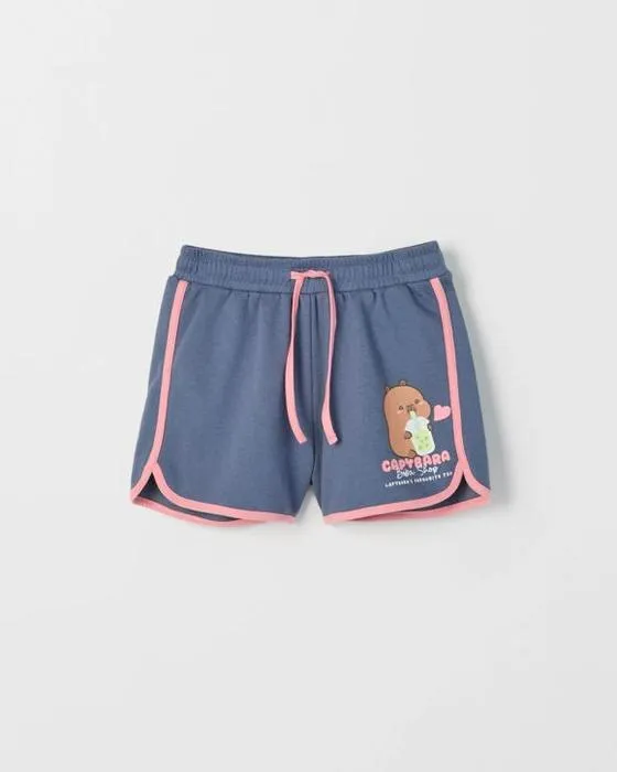 CapyFun Australien mélange de coton dauphins Hem Short
