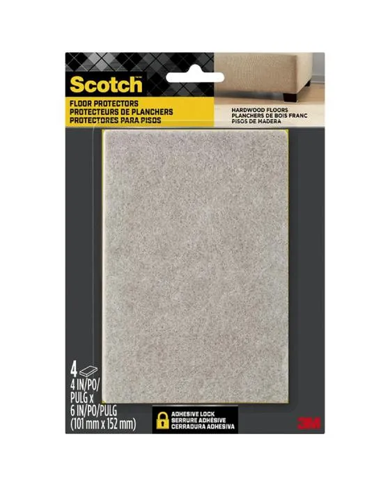 Plaquettes en feutre écossais 10.1 x 15.2cm Beige 4 Pack