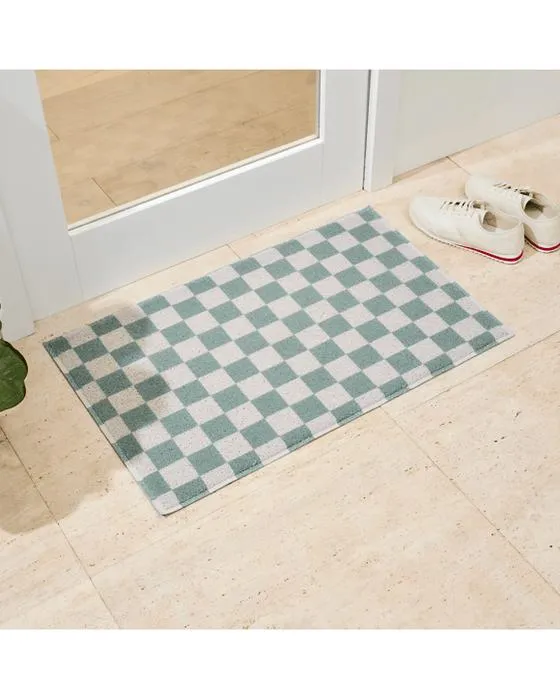 Tapis de poignée - Sage et blanc - 80cm x 50cm