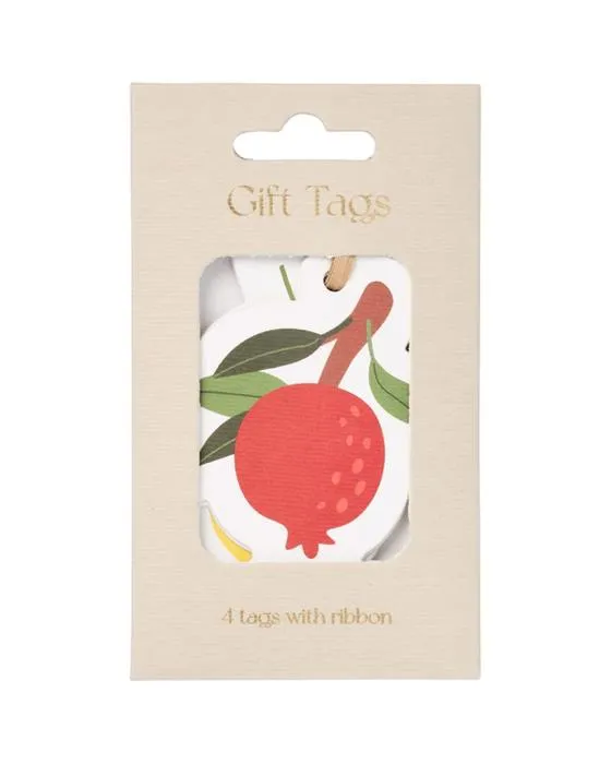 Otto Étiquettes-cadeaux Fruits 4 Pack