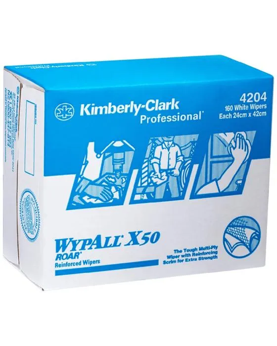 Wypall CX50 Esuie-glaces 160 Pack blanc