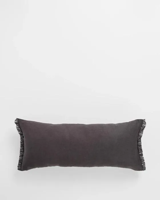 Coussin de petit-déjeuner Cible Laynie Lin/Cotton - Gris