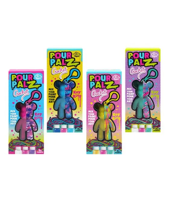 Pour Palz Crochet Mini porte-clés - Assortiment