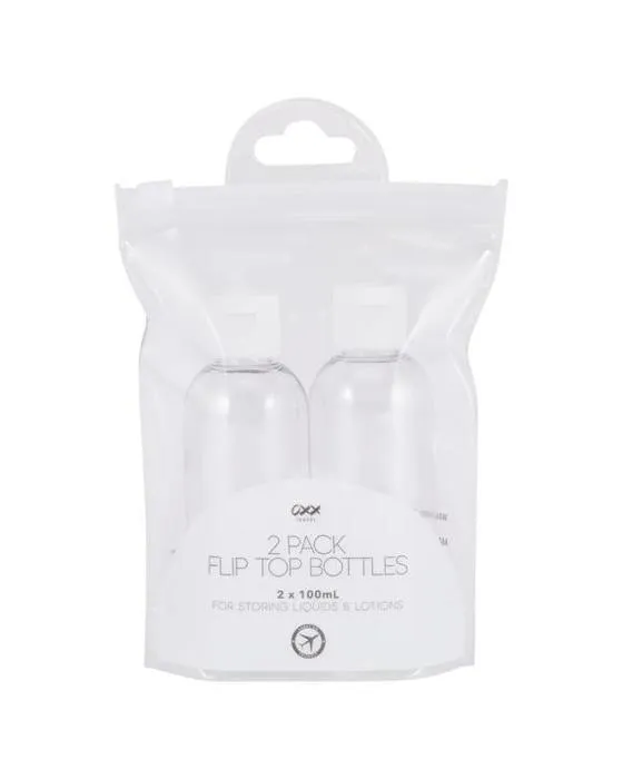 2 Pack Travel Solutions Flip Top Bouteilles