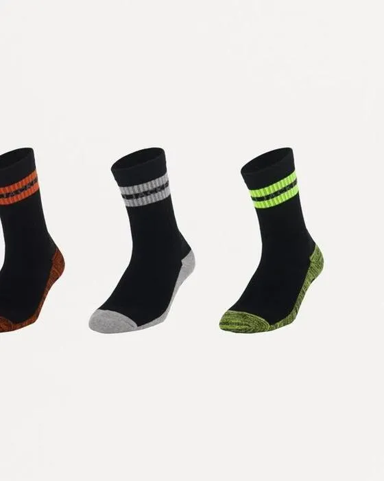 Chaussettes de travail à bandes de 3 paquets