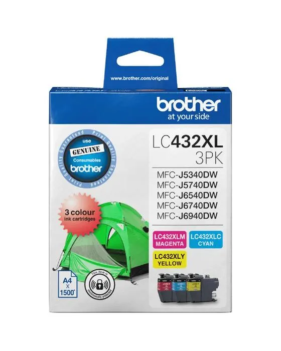 Frère INKvestment LC 432XL Cartouches d'encre 3 Pack