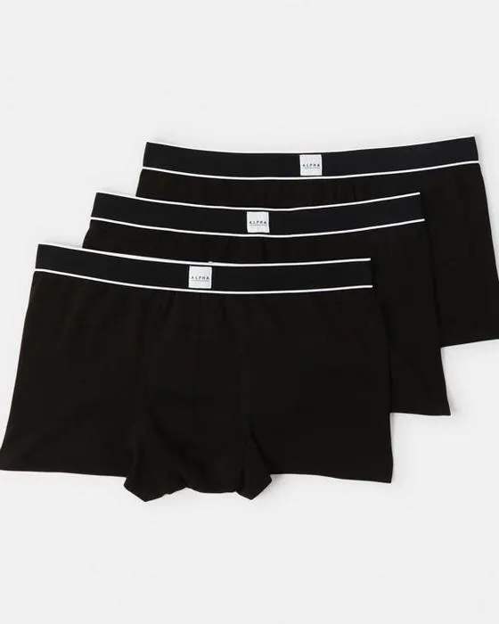 3 Packs de plus grande taille hommes Trunks étendus