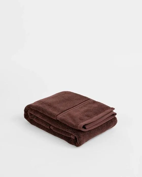 Cible de luxe en coton égyptien Pile Serviette de bain - Brown