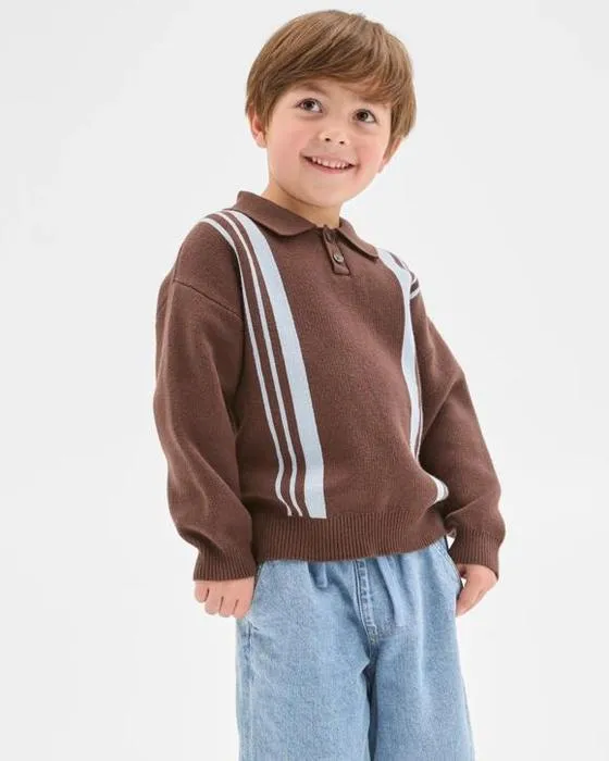 Cible Enfants Australien coton Léger manches longues tricot Polo Top
