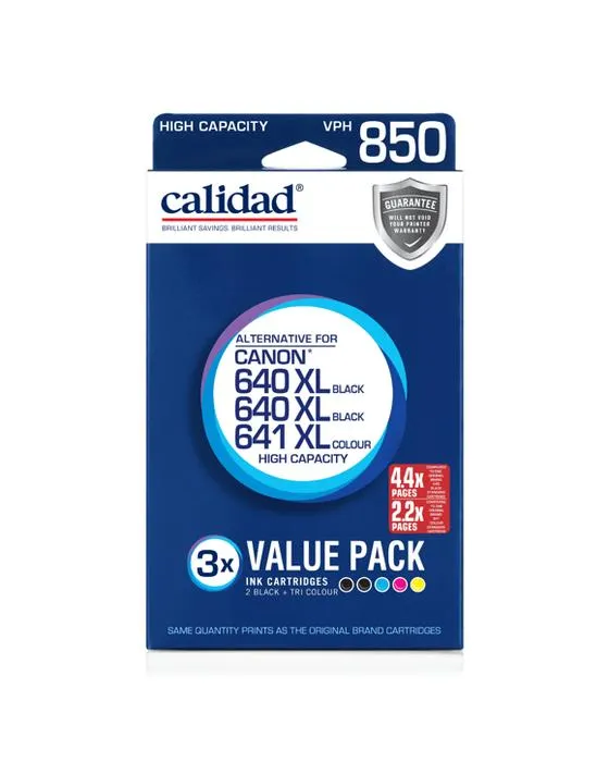 3 Pack Calidad haute capacité VPH 850 Encre cartouches
