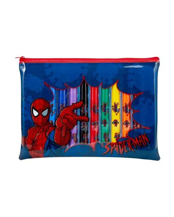 12 Marqueurs parfumés d'araignées Marvel-Man