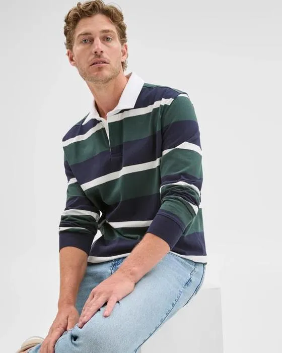 Cible Homme Australien Coton Manches longues Rugby Polo Top