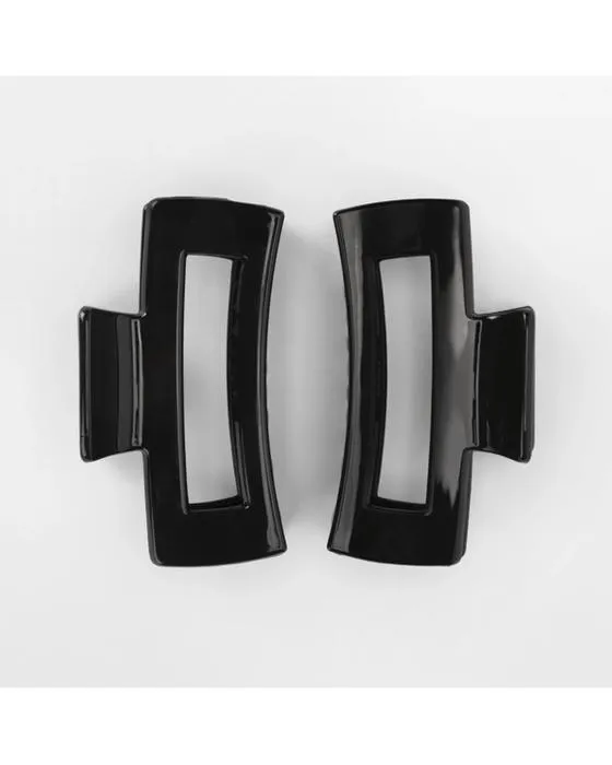 OXX Haircare 2 Pack Noir Moyen Claws Rectangulaires