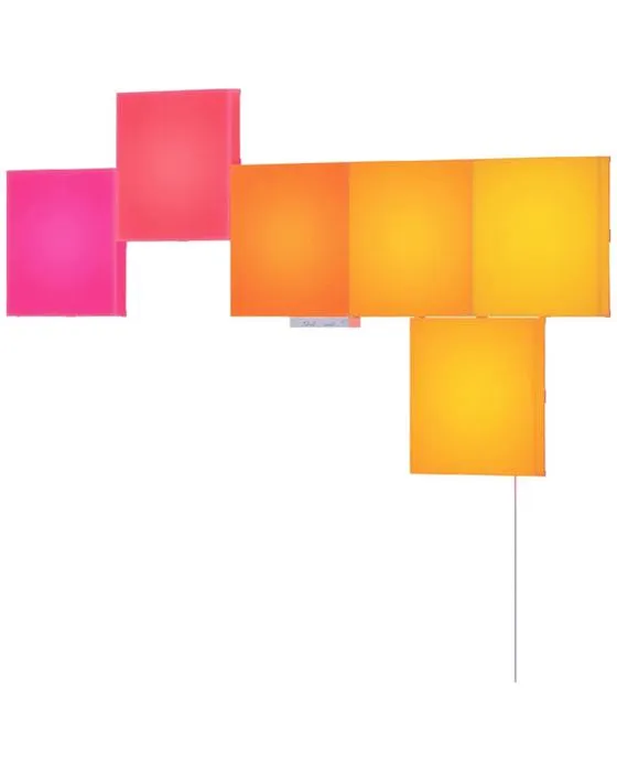 Kit de démarrage de panneau carré de blocs de nanofeuilles 6 Pack