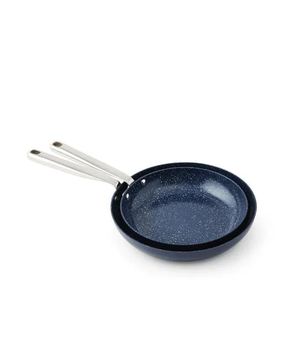 2 boîtes de frites en céramique - Bleu