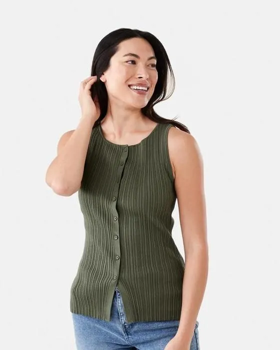 Veste sans manches de cou de bateau