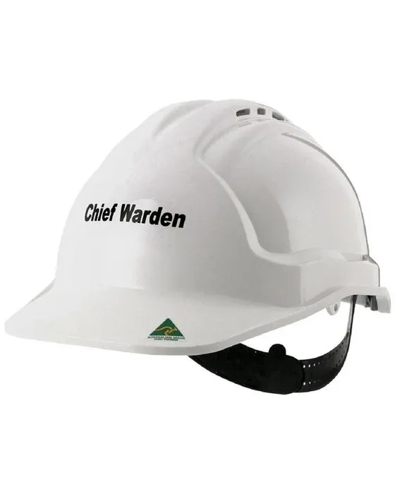 Tuffgard Vented Safety Hard Hat Chef Directeur Blanc