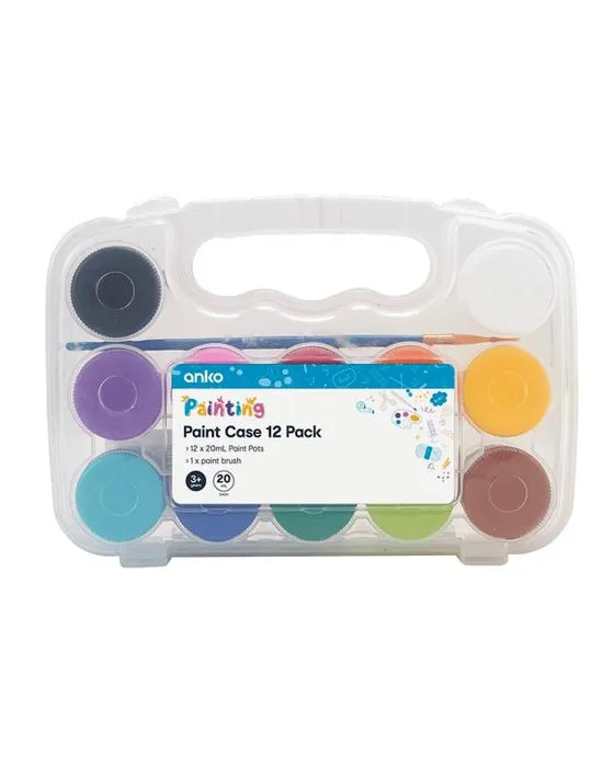 12 étuis de peinture
