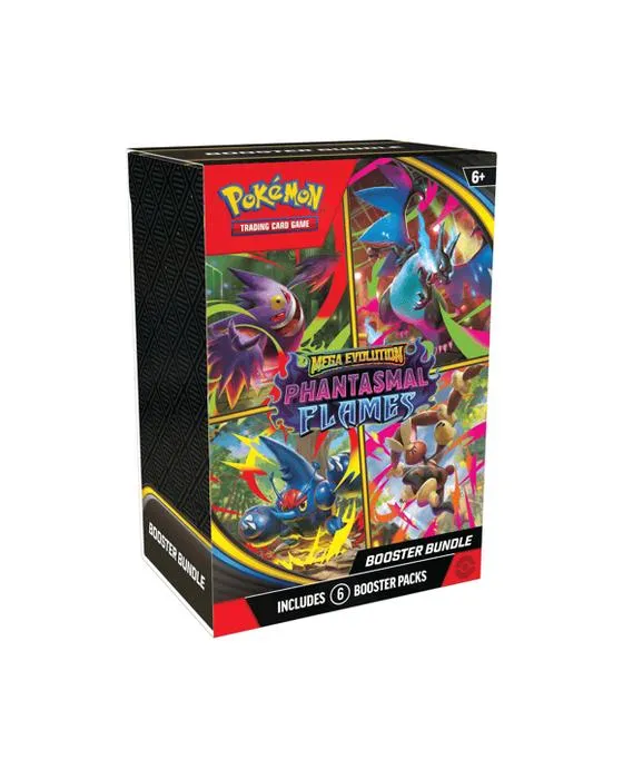 Jeu de cartes de trading de Pokemon: Mega Evolution - Ensemble de booster de flammes fantômes