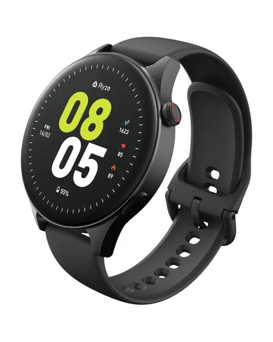 Ryze Wave Smart Watch Noir et bleu