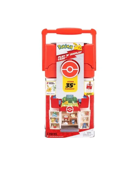 Boîte d'affichage 3 pièces de pokémon jouer 'N'
